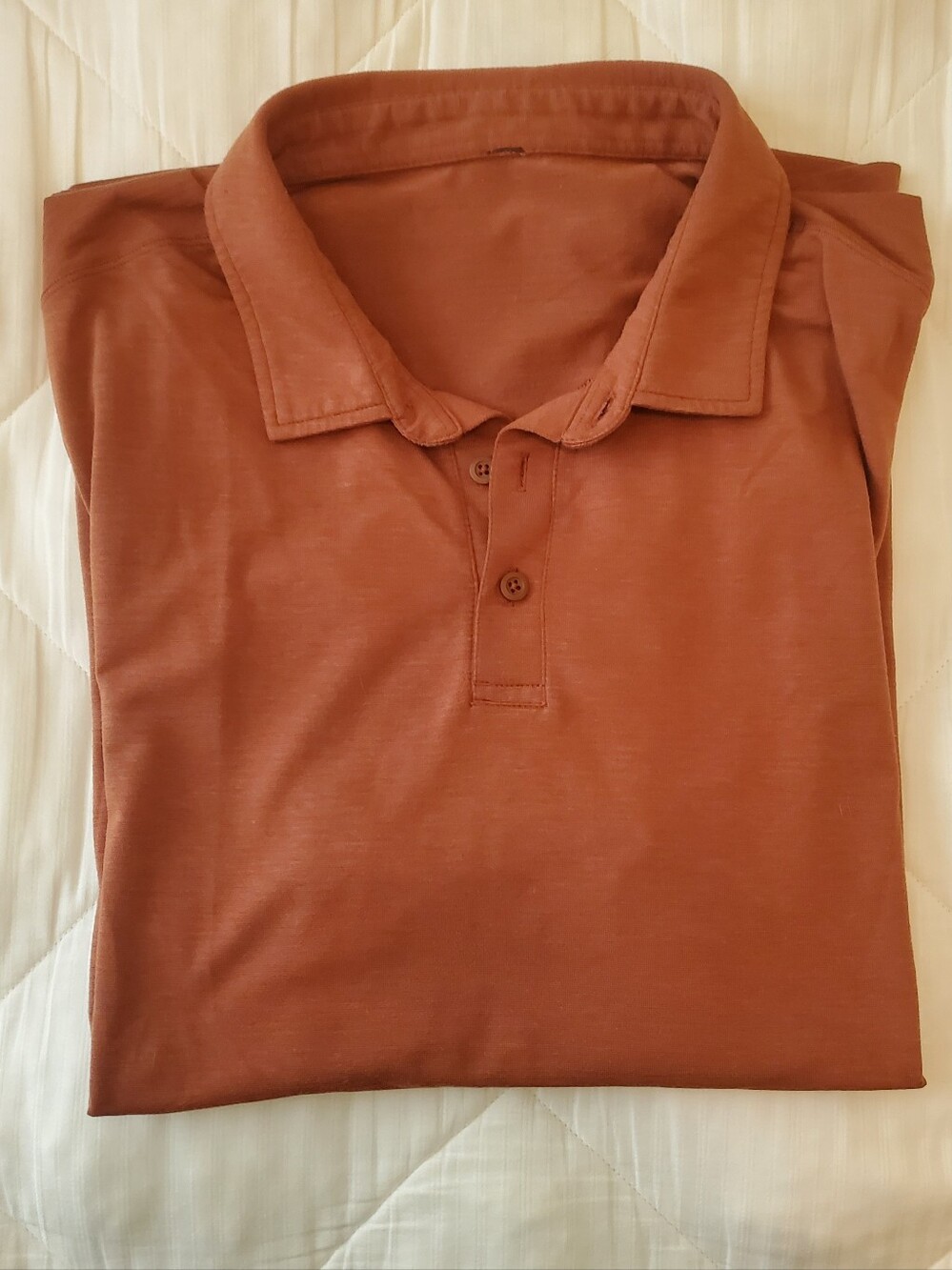 lululemon athletica Men's Burnt Orange Polo